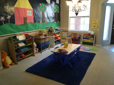 Image of the arge daycare room from another angel
