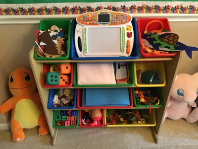 Image of a toy shelf