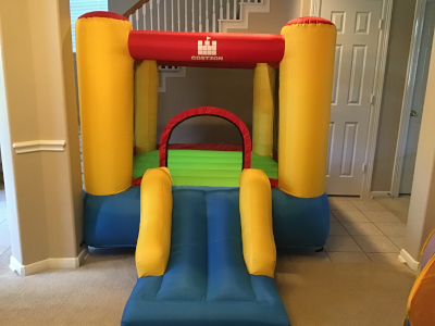 Image of an indoor bounce house